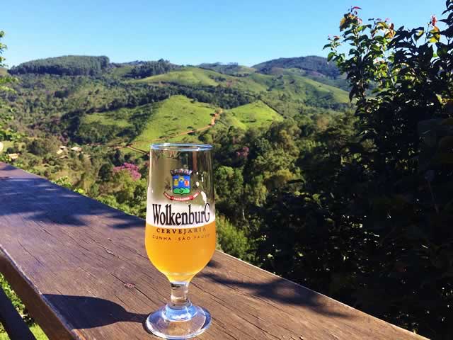 Vista do Deck da Cervejaria Wolkenburg - Cunha/SP