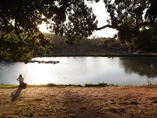 Por do Sol no Pesqueiro Cantagalo em Canas - Foto de Paulo Pontes