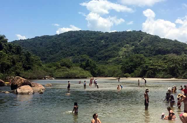 Rio Itamambuca encontro com o mar