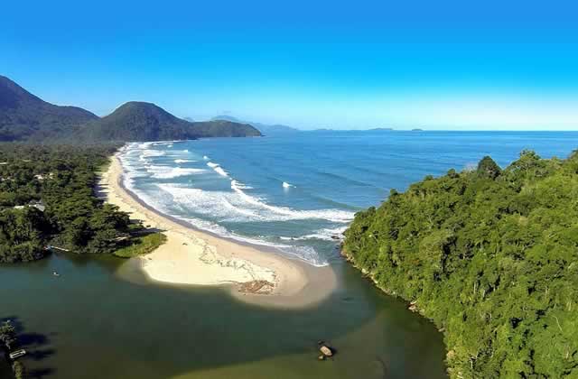 Vista aérea da Praia de Itamambuca