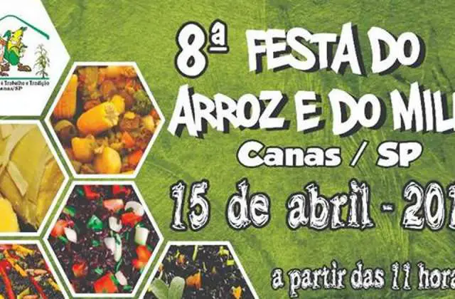 A tradicional Festa do Arroz e do Milho de Canas 2018 acontece dia 15 de abril