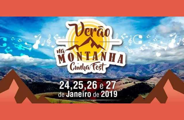 Cunha realiza o II Festival de Verão na Montanha, Cunha Fest 2019. Veja a programação!