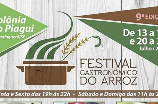 Está acontecendo o Festival do Arroz da Colônia do Piagui 2017.