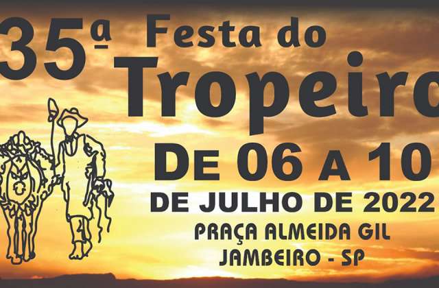 Imagem de capa: Jambeiro (SP) se prepara para a tradicional Festa do Tropeiro