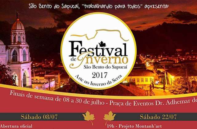 Festival de Inverno 2017, Arte no Inverno da Serra, em São Bento do Sapucaí