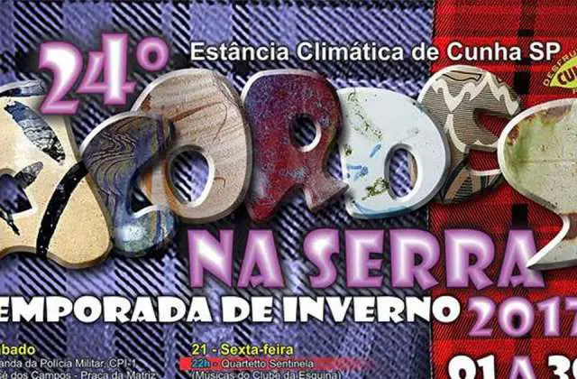 Temporada de Inverno de Cunha 2017, Acordes na Serra! Veja as novidades!