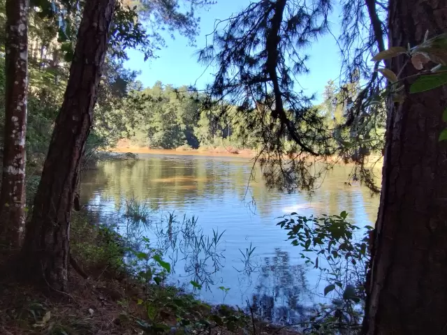 Parque Ecológico do Taboão: represa da barragem do ribeirão do taboão